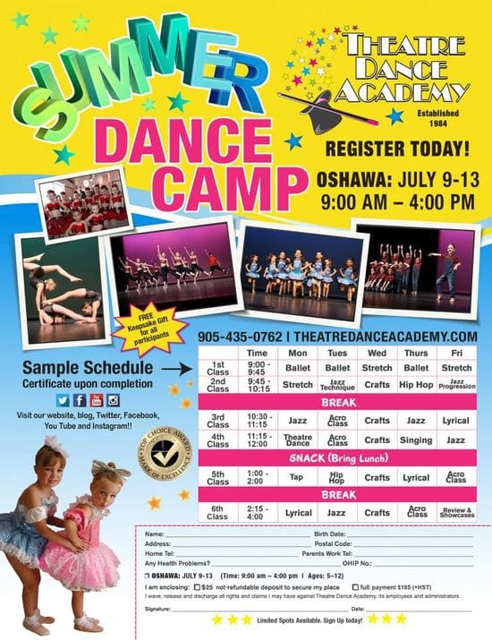 Summer dance camp try all types of dance in one week